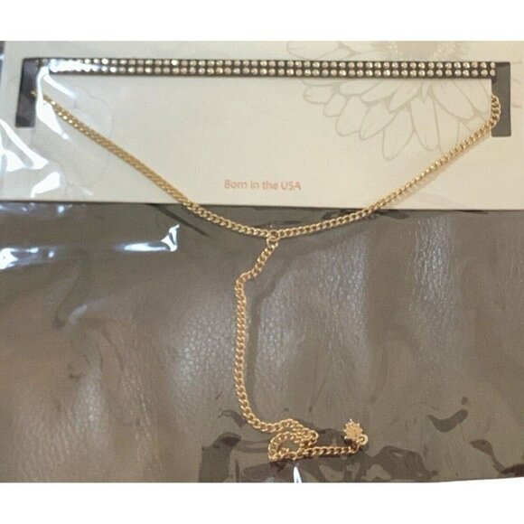 Carisma Layered Necklace Set Black Studded Choker Gold Chain Stone Pendant - Picture 7 of 9